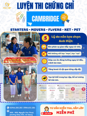 THI CHỨNG CHỈ CAMBRIDGE TẠI VIỆT NAM