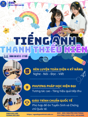 TIẾNG ANH HỌC THUẬT CHO THANH THIẾU NIÊN – VỮNG KIẾN THỨC, PHÁT TRIỂN TƯ DUY